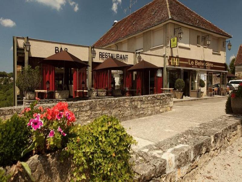 Logis Hotels - Le Belvedere - Hotel 2 Etoiles Et Restaurant Рокамадур Екстер'єр фото